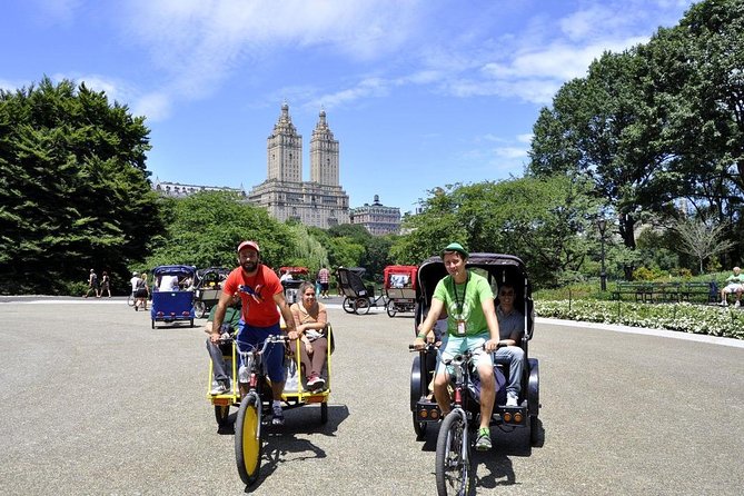 Central Park Guided Pedicab Tours - Meeting at 1411 6th Ave and what the ride feels like