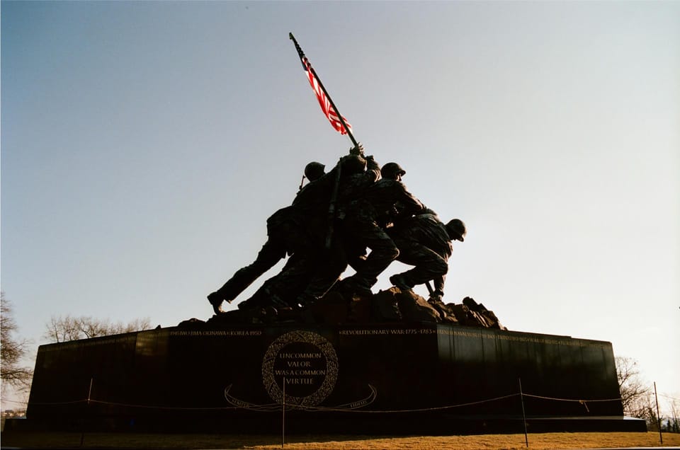 From NYC: Washington Highlights Guided One Day Tour - Arlington National Cemetery: JFK tomb walk and the Iwo Jima photo moment