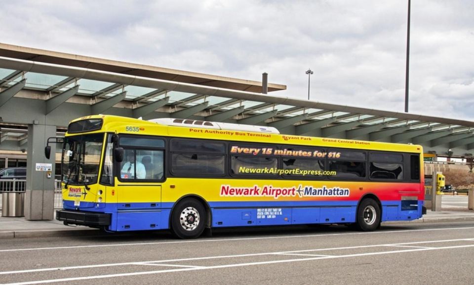 Manhattan: Bus Transfer from/to Newark Airport - Where You Board at Newark: Terminals A, B, and C Without the Headache