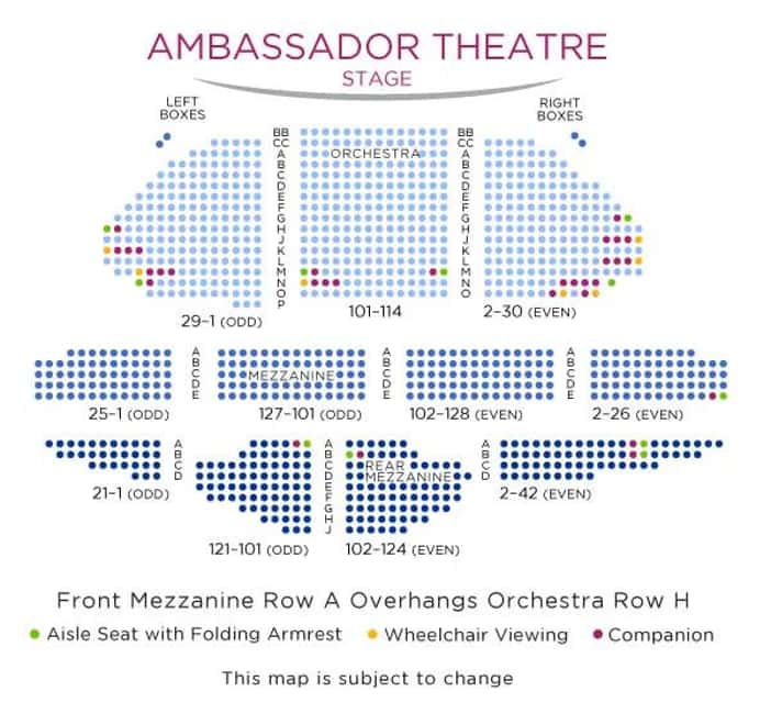 New York City: Chicago Broadway Tickets - Seating reality: leg room, mezzanine views, and comfort