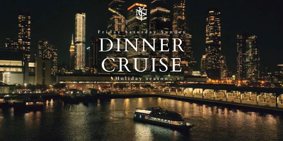 New York City: Gourmet Dinner Cruise with Live Music - The route: Manhattan Bridge, Brooklyn Bridge, Ellis Island