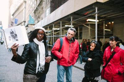 New York City Slavery and Underground Railroad Tour - Stop 1: National Museum of the American Indian exterior and the Hamilton angle