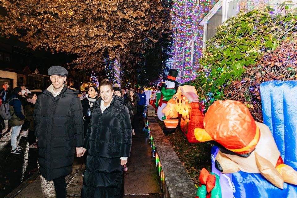 NYC: Dyker Heights Christmas Lights & Skyline View Bus Tour - Ending near Bryant Park Winter Village: keep the holiday rolling