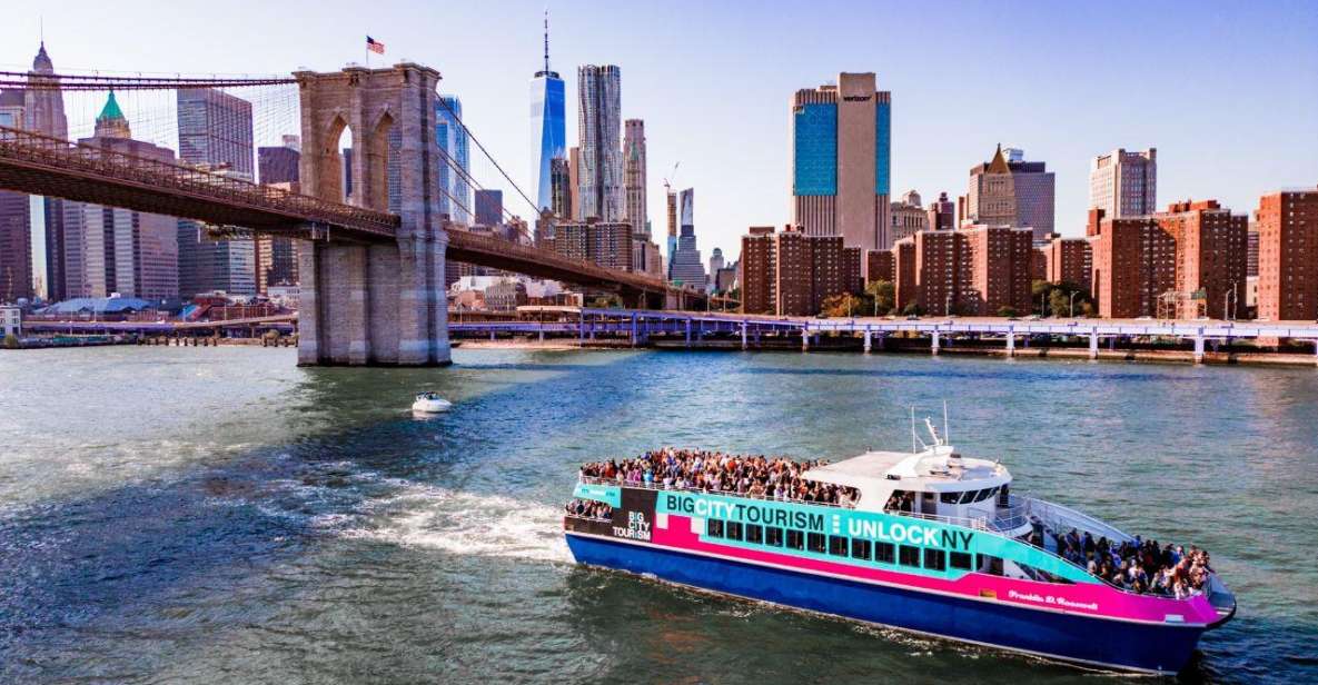 NYC: Manhattan & Statue of Liberty Cruise with Shuttle Bus - Sailing Under Brooklyn Bridge: The Best Angles for Photos