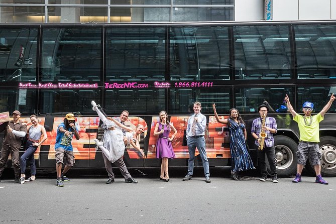 The RIDE Experience Theatrical Bus Tour - Sitting sideways and the stop-and-go factor